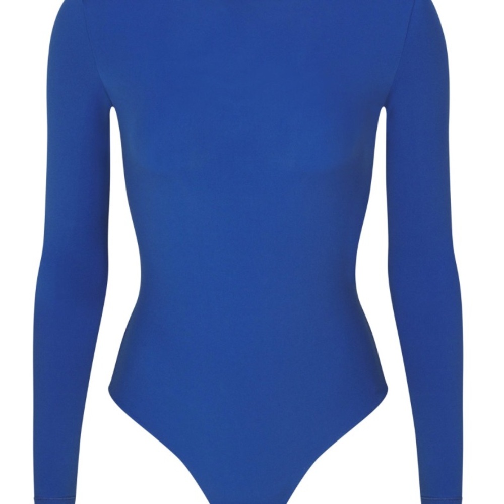 Blue Long Sleeve Bodysuit
